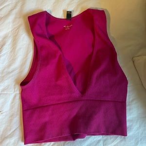 Pink Urban Outfitters Ribbed Cami